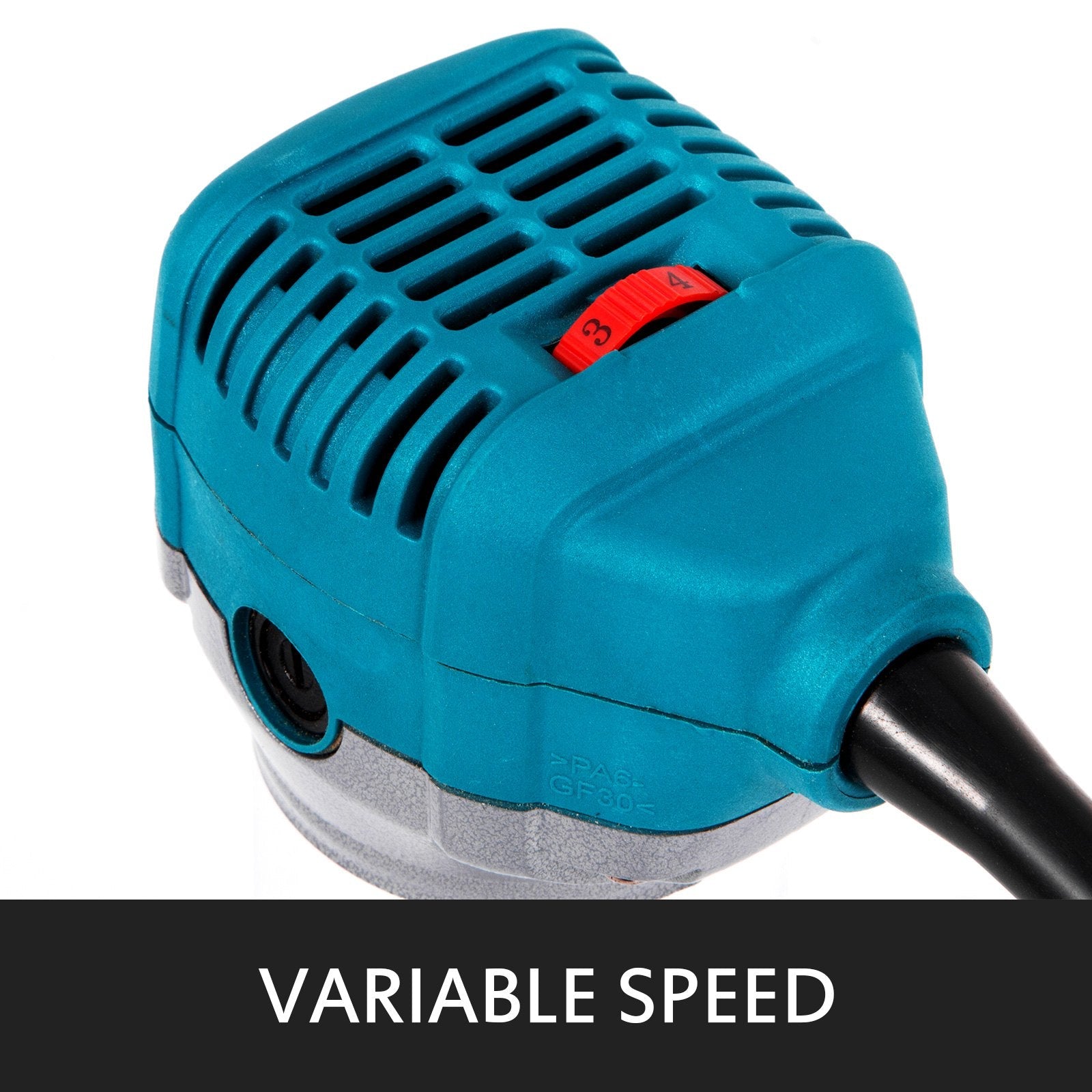 VEVOR 6.5Amp 1-1/4 HP Wood Router Tool Kit Max Torque 30,000RPM Variable Speed Compact Router Kit With Fixed Base, Plunge Base, Tilt Base and Offset Base (kit w/4 bases) 