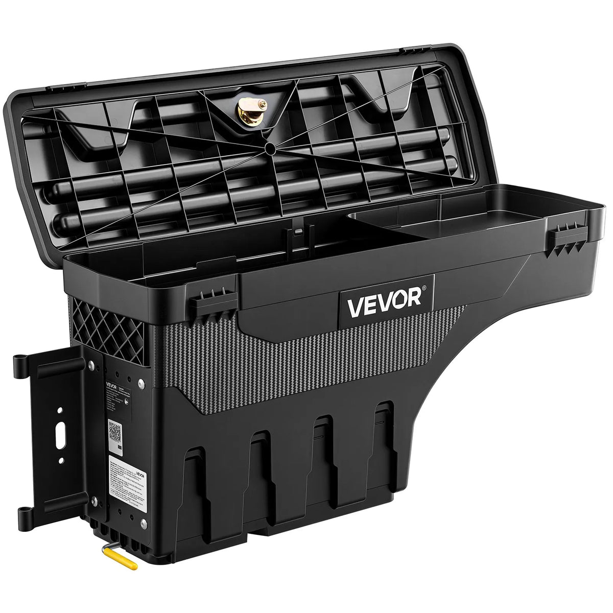 Truck Bed Storage Box 6.6 Gal/25L, Waterproof Wheel Well Tool Box with Anti-Theft Locks – Driver Side, Fits Dodge Ram 1500/2500/3500