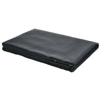 VEVOR Dump Truck Mesh Tarp, 7 x 14 ft, PVC Coated Black Heavy Duty Cover with 5.5" 18oz Double Pocket, Brass Grommets, Reinforced Double Needle Stitch Webbing Fits Manual or Electric Dump Truck System 
