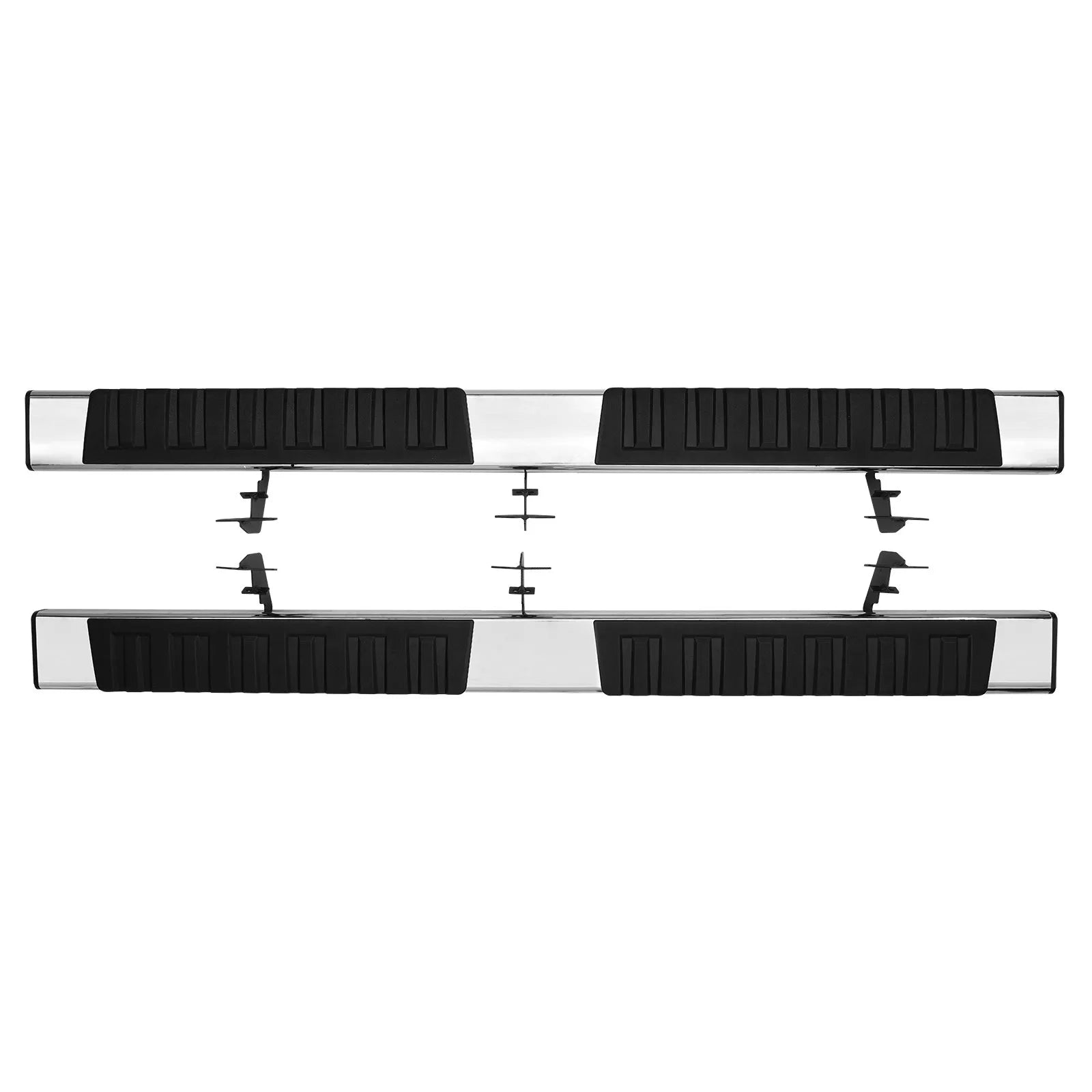 VEVOR Running Boards, 6" Step Bars Compatible with 2009-2018 Dodge Ram 1500/2010-2023 Ram 2500/3500 (Includes 2019-2023 Classic) Crew Cab, 201 Stainless Steel Side Steps Nerf Bars, 500LBS, 2 PCS