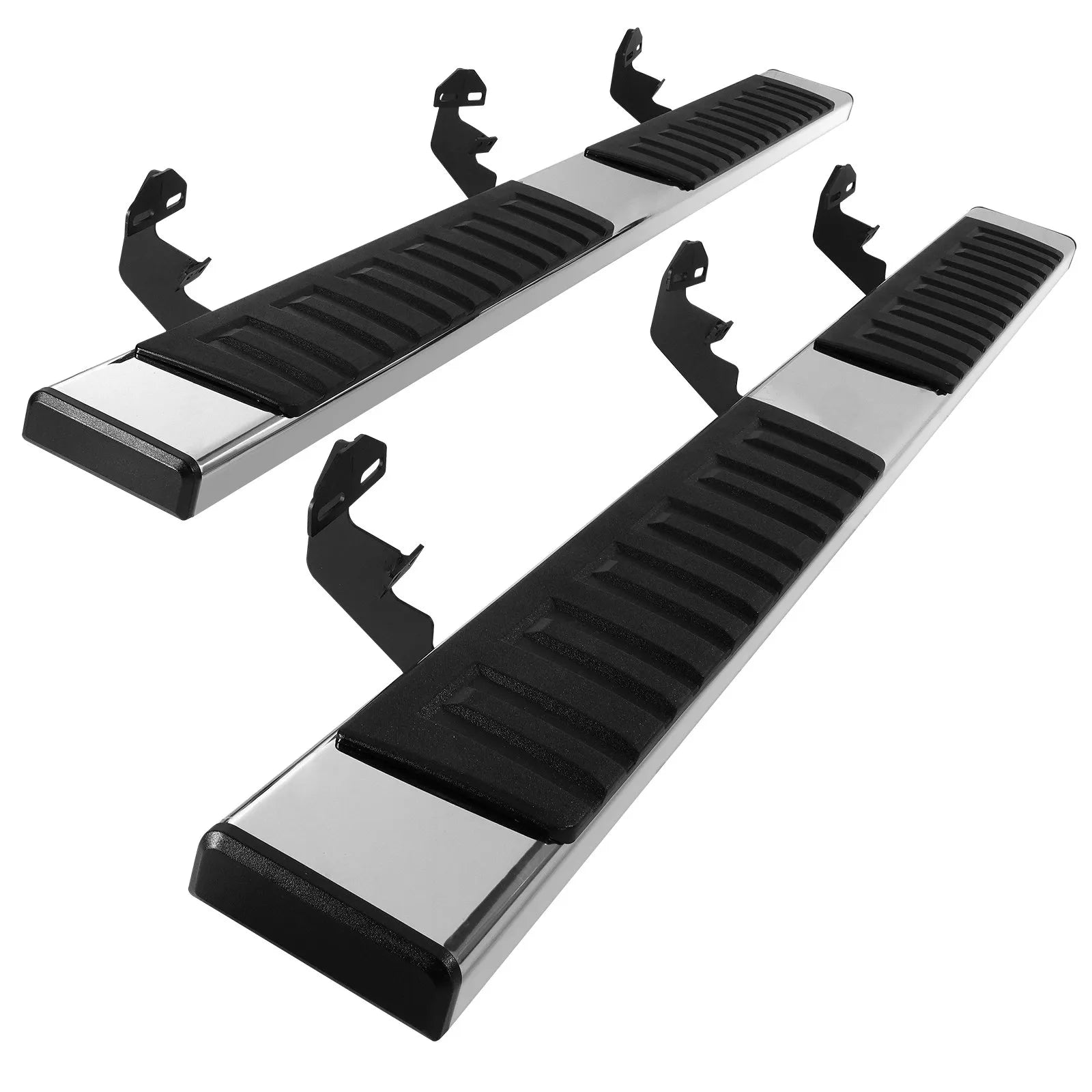 VEVOR Running Boards, 6" Step Bars Compatible with 2009-2018 Dodge Ram 1500/2010-2023 Ram 2500/3500 (Includes 2019-2023 Classic) Crew Cab, 201 Stainless Steel Side Steps Nerf Bars, 500LBS, 2 PCS