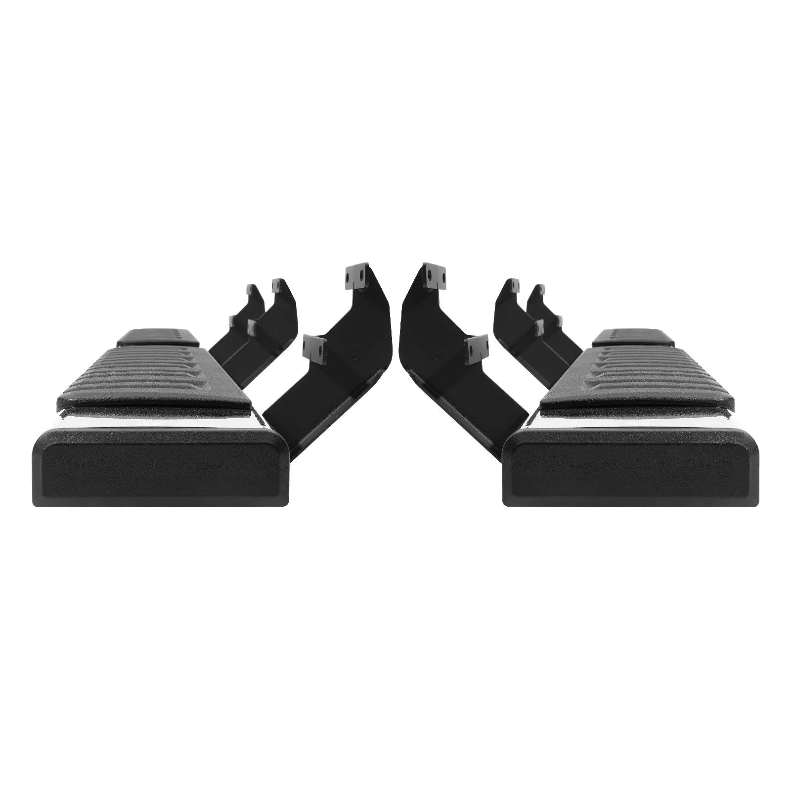 VEVOR Running Boards, 6" Step Bars Compatible with 2015-2023 Ford F150-Crew Cab/2017-2023 Ford F-250 F-350 Super Duty Crew Cab, 201 Stainless Steel Side Steps Nerf Bars, 500LBS Capacity, 2 Piece