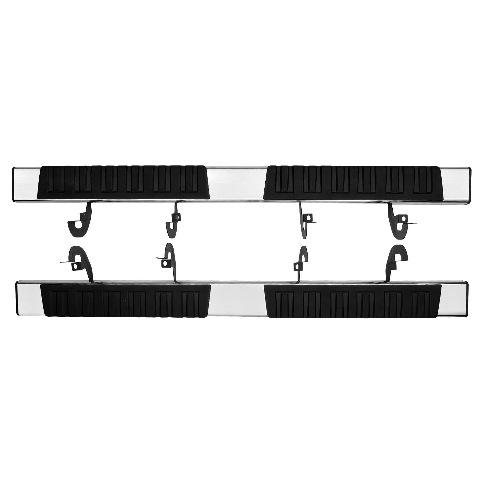 VEVOR Running Boards, 6" Step Bars Compatible with 2019-2023 Chevy Silverado/GMC Sierra 1500/2020-2024 Silverado/Sierra 2500/3500HD Crew Cab, 201 Stainless Steel Side Steps Nerf Bars, 500LBS, 2 Piece
