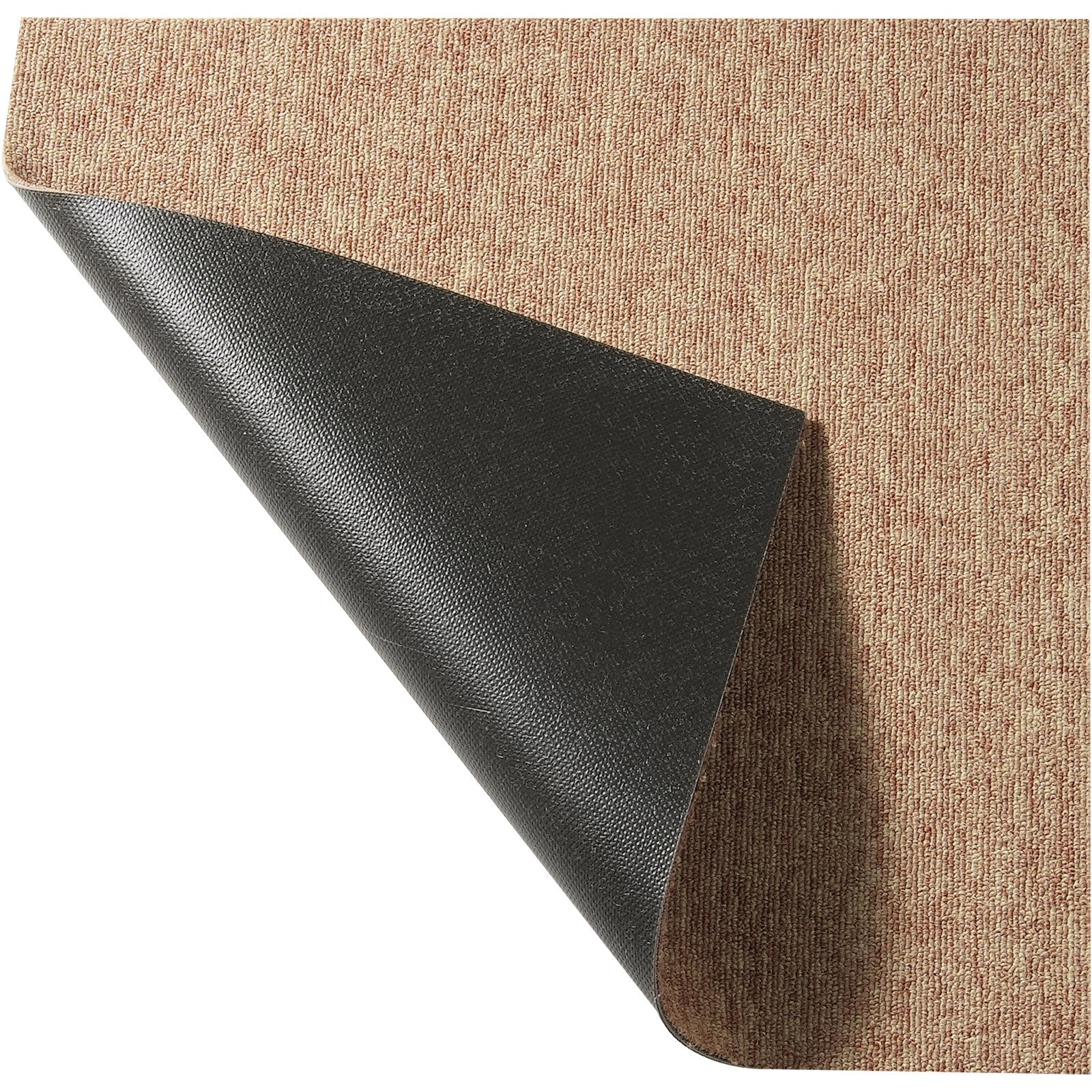 VEVOR Carpet Tiles Reusable, 20"x 20" Carpet Squares With Padding Attached, Soft Padded Carpet Tiles, Easy Install DIY for Bedroom Living Room Indoor Outdoor (16 Tiles, Dark Brown) 