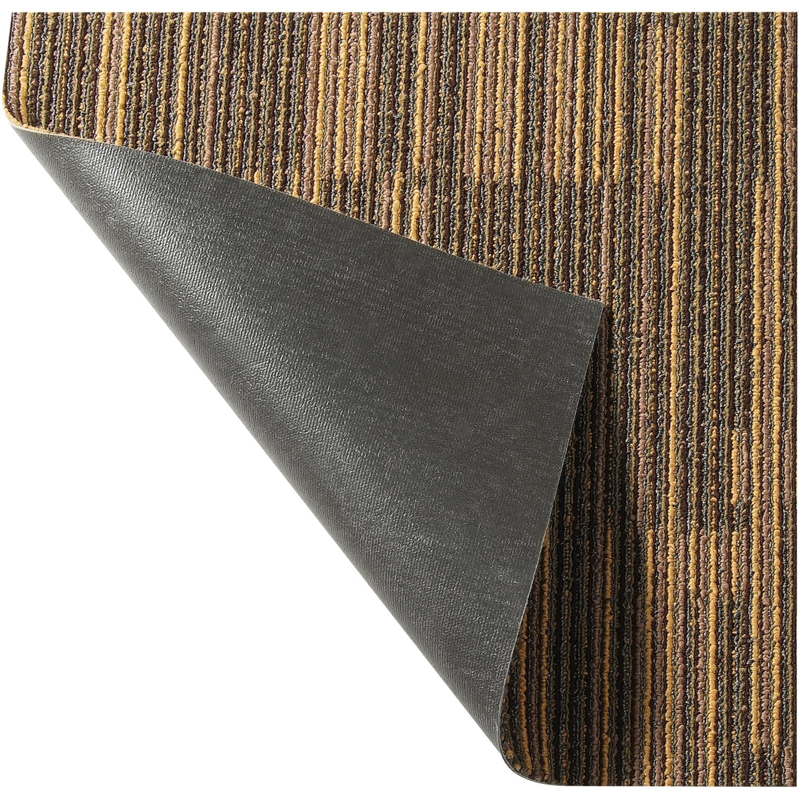 VEVOR Carpet Tiles Reusable, 20"x 20"Carpet Squares With Padding Attached, Soft Padded Carpet Tiles, Easy Install DIY for Bedroom Living Room (12Tiles, Mixed Brown) 