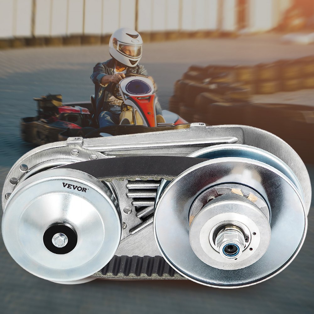 VEVOR Torque Converter 4-7HP Go Kart Clutch 1Inch Replaces Comet TAV2 Manco 10T 40 or 41 and 12T 35 Chain Drive Belt (1\" 10T 40/41and 12T 35 Chain) 