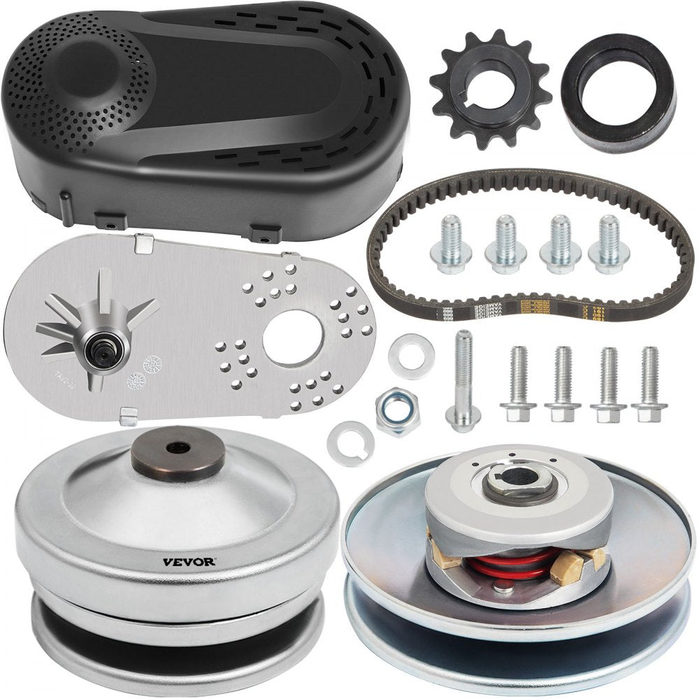VEVOR Torque Converter 4-7HP Go Kart Clutch 1Inch Replaces Comet TAV2 Manco 10T 40 or 41 and 12T 35 Chain Drive Belt (1\" 10T 40/41and 12T 35 Chain) 