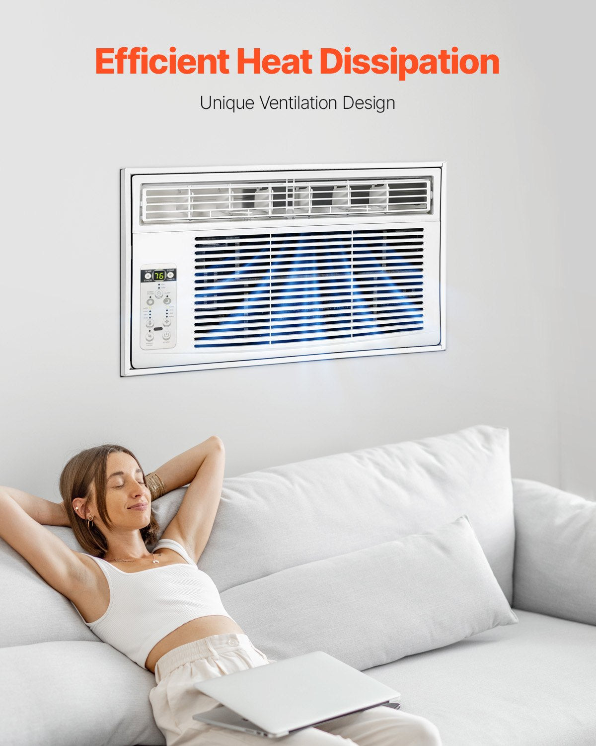 VEVOR Air Conditioner Wall Sleeve 26 in Universal Through the Wall AC Sleeve 