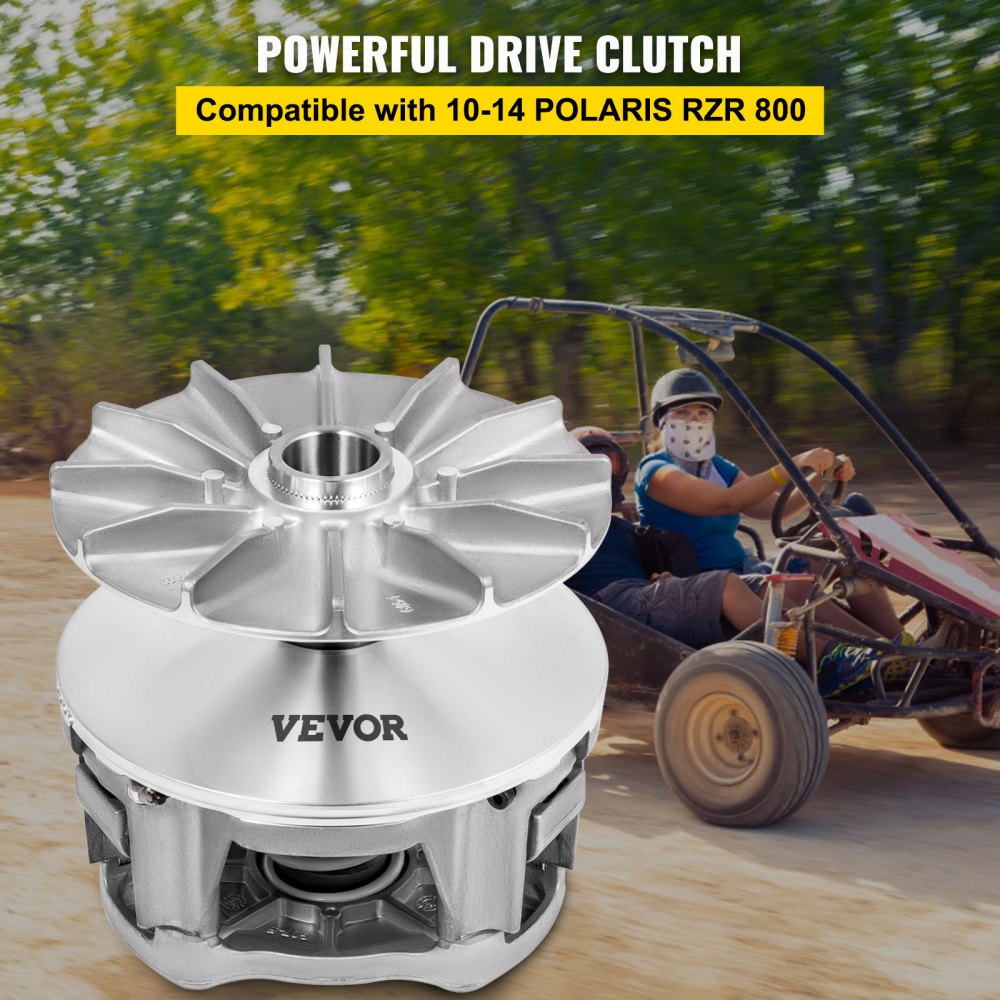 VEVOR Driven Clutch Aluminum Alloy Primary Drive Clutch Compatible With 2014-2021 Polaris RZR 1000, OEM Replacement with Heat Treated Center Shaft 