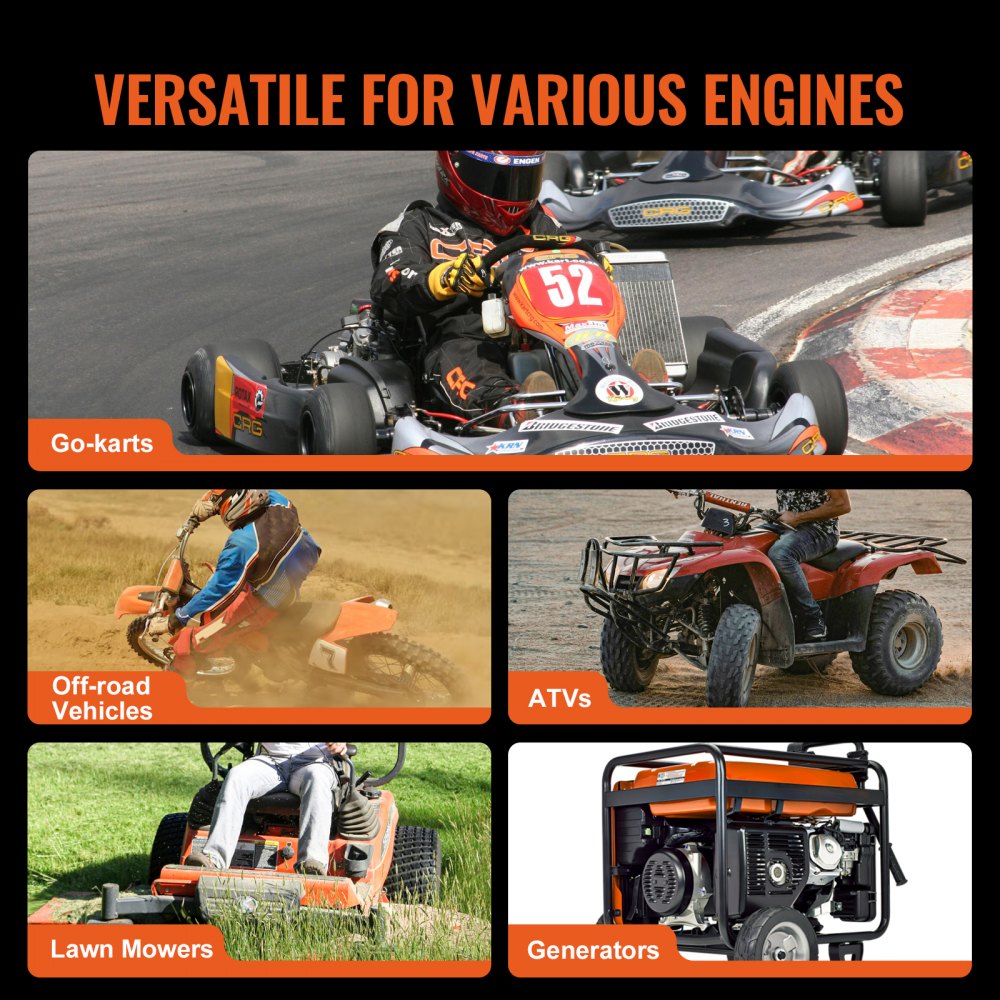 VEVOR 2000 RPM Drive Clutch Durable Clutch with 2-8 HP Engine & Rubber Belt 