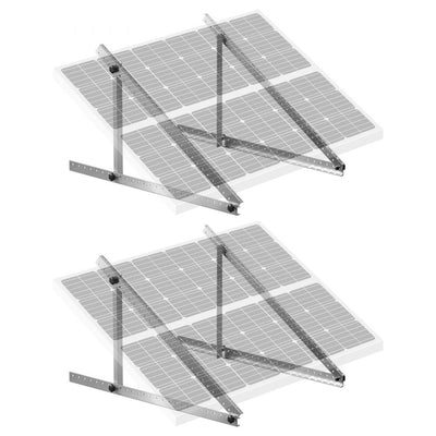 VEVOR 45-Inch Solar Panel Mount Brackets 0 - 90° Adjustable Tilt Brackets 2-Set 