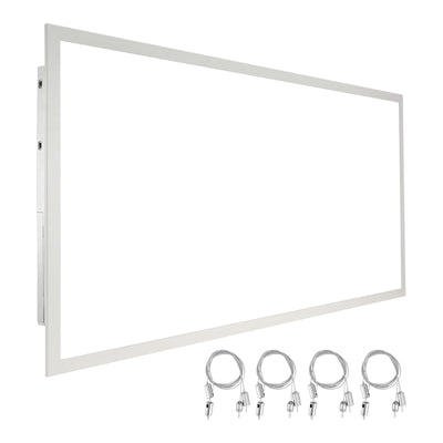VEVOR 1 Pack 2x4 FT LED Flat Panel Light, 6000LM 50W, Surface Mount LED Drop Ceiling Light Fixture with Adjustable Color Temperature 3500K/4000K/5000K, Ultra Thin for Home Off Tested to UL Standards 