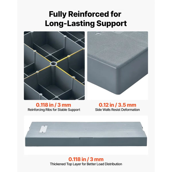 Mini Split AC Condenser Pad – 38 × 18-Inch Heavy-Duty Outdoor Air Conditioner Base, 700 lb Capacity