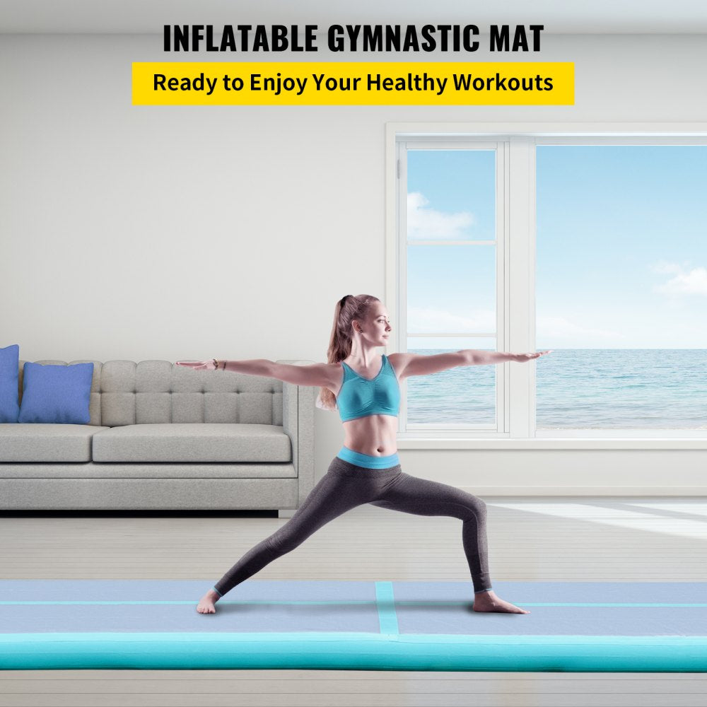 Air Track 16ft Airtrack Floor Home Tumbling Inflatable Gymnastics Yoga Mat Gym 
