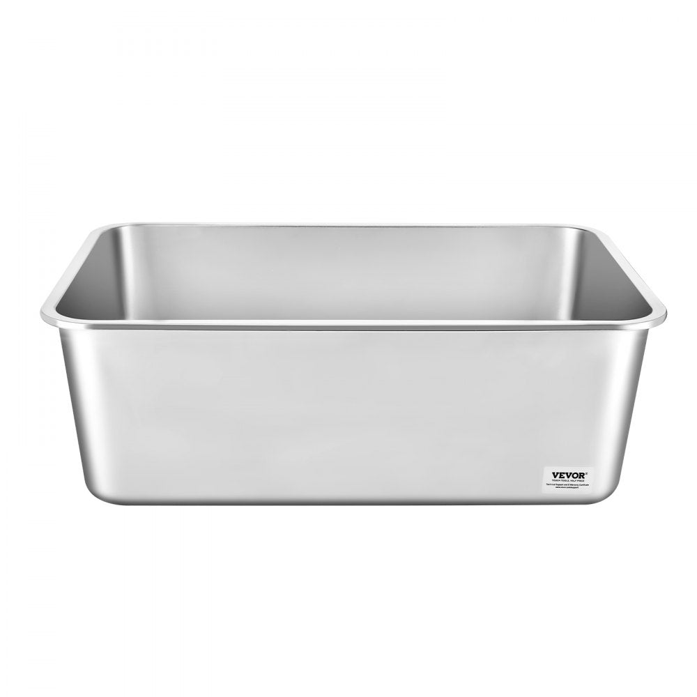 VEVOR 8 in Deep Cat Litter Box Odor-Free Litter Box with Filtering Foot Board 