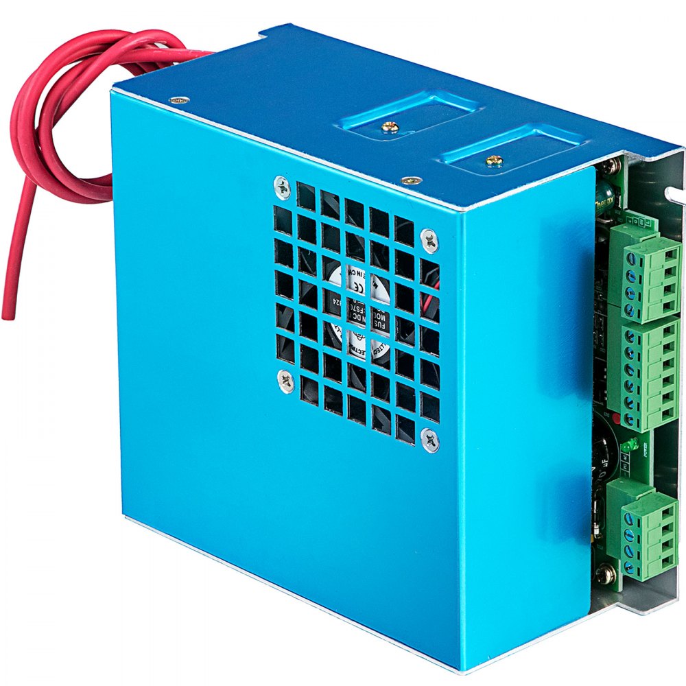 VEVOR Laser Power Supply 40W Co2 Laser Engraver Power Supply Black Laser Tube Power Supply 110V/220V for Laser Cutter Engraving Machine(40W) 