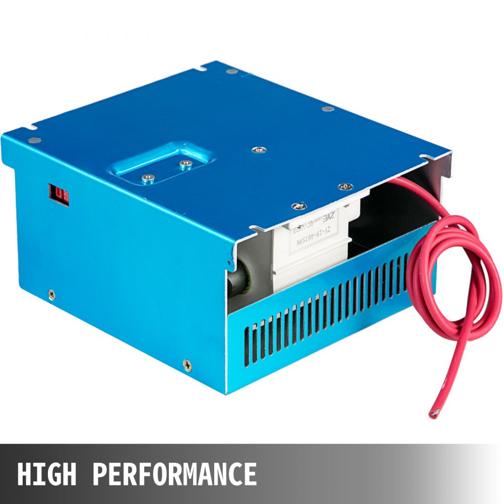 VEVOR Laser Power Supply 40W Co2 Laser Engraver Power Supply Black Laser Tube Power Supply 110V/220V for Laser Cutter Engraving Machine(40W) 