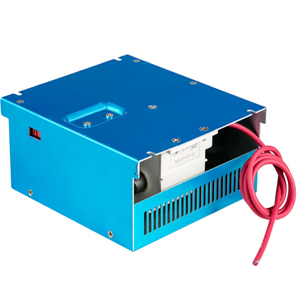 VEVOR Laser Power Supply 40W Co2 Laser Engraver Power Supply Black Laser Tube Power Supply 110V/220V for Laser Cutter Engraving Machine(40W) 