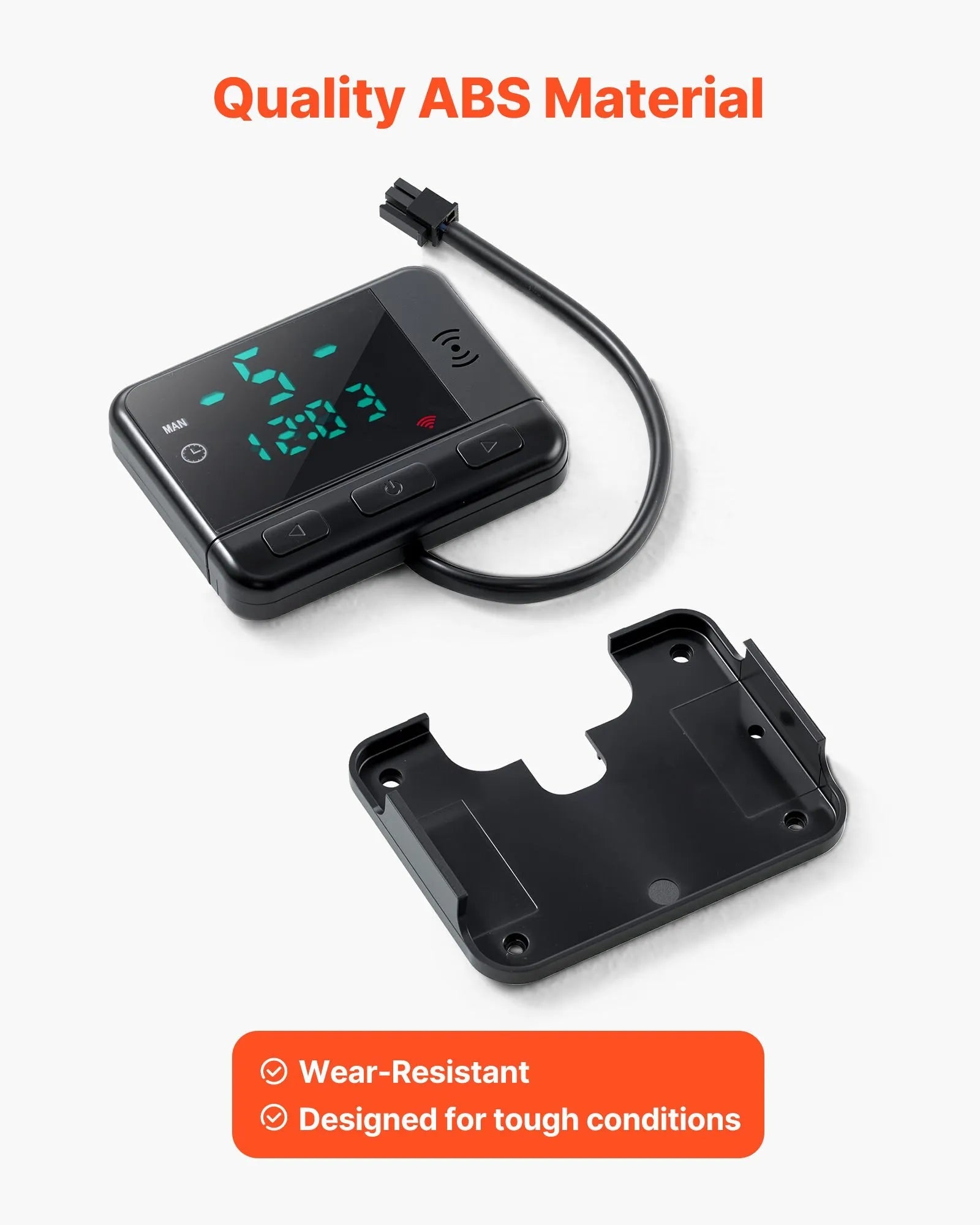 VEVOR Diesel Air Heater Controller – Universal DC5V Thermostat Switch with LCD Display and Remote Control, Compatible with 2KW/5KW/8KW Diesel Heaters 