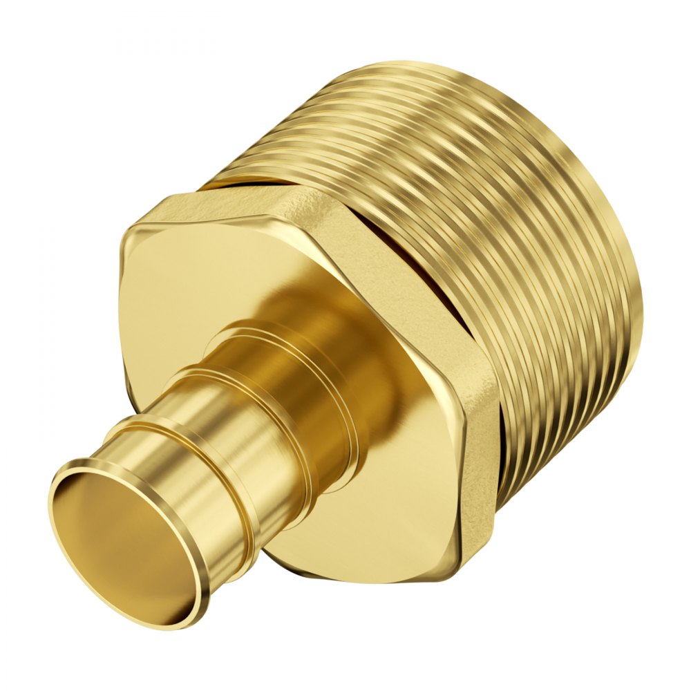 VEVOR Pipe Fittings 1/2" 25PCS Brass Clamp-style 1/2 NPT External Thread for Air 