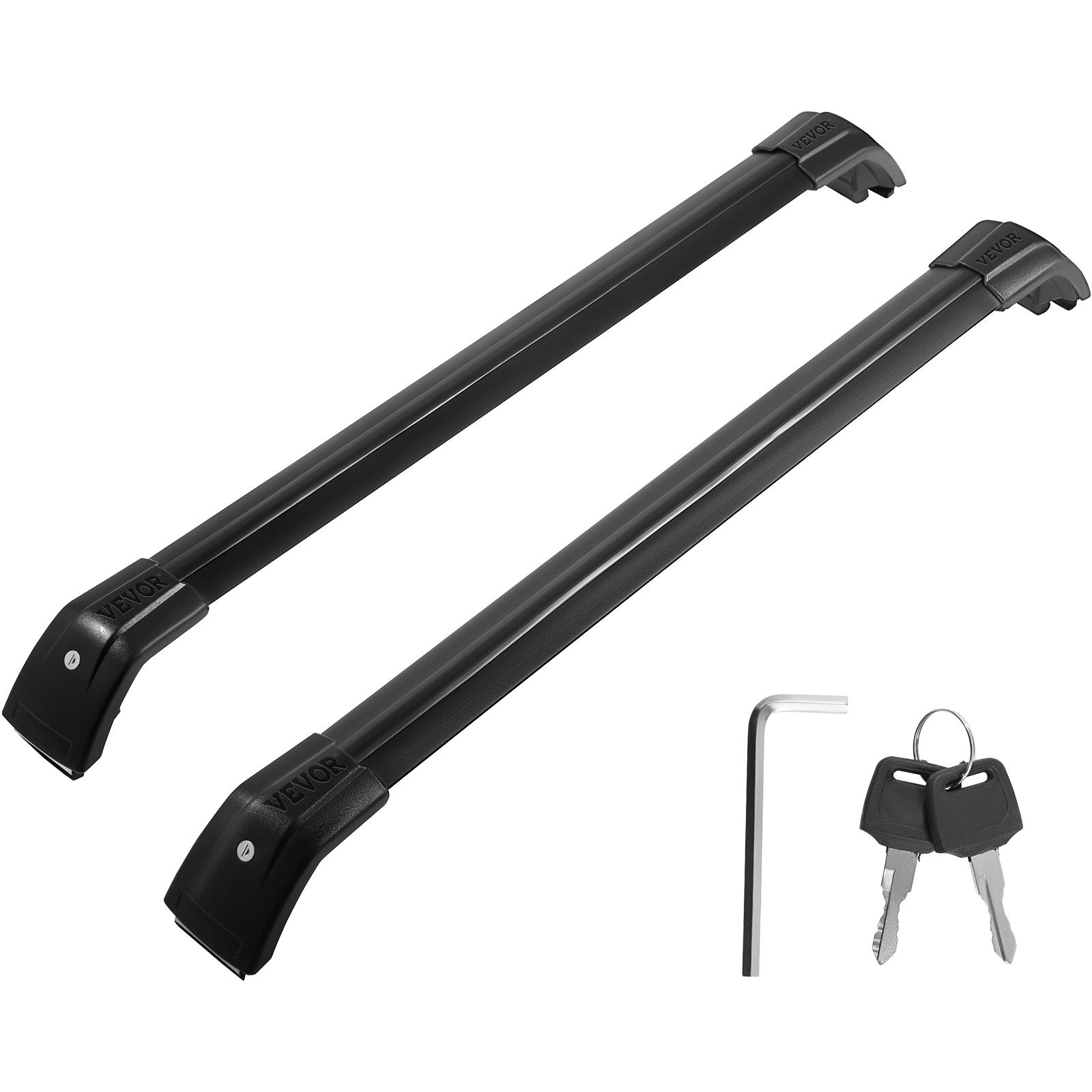 VEVOR Black Roof Rack Compatible with Kia Sorento 2015-2021 Cross Bars Baggage Locking Roof Rail Crossbars Luggage Cargo Ladder Bike Load Roof Cross Bars 2015 2016 2017 2018 2019 2020 2021 