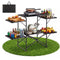 Camping Kitchen Table, Portable Folding Cook Station with Side Tables & Carry Bag