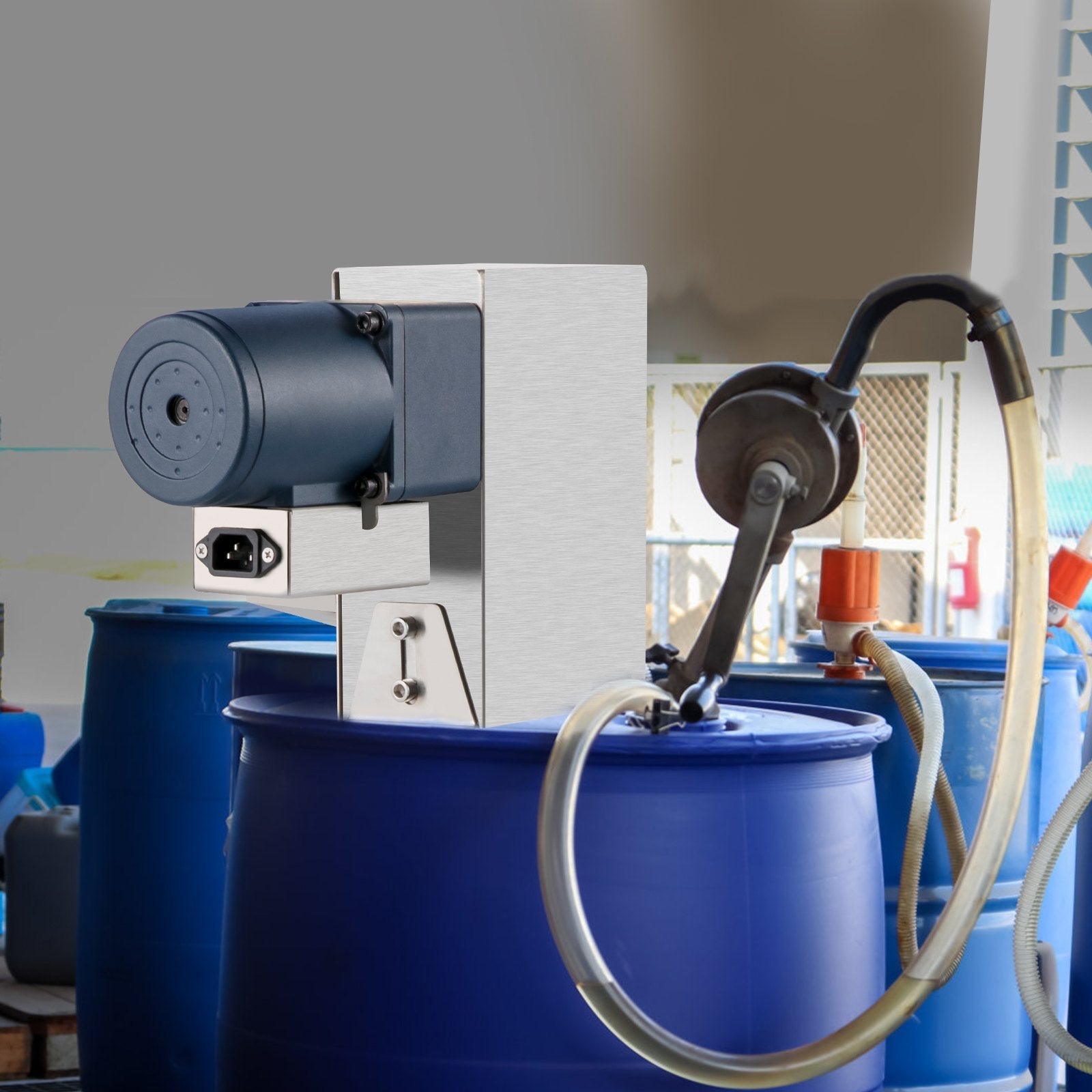 VEVOR Belt Oil Skimmer 9" Tramp Oil Skimmer Oil Skimmer CNC with 2.8" Polyurethane Belt Oil Skimmer Belt 40w Motor Oil Skimmer Carbon Steel Coolant Oil Skimmer w/ Pipe & Clamp for Removing Tramp Oil 