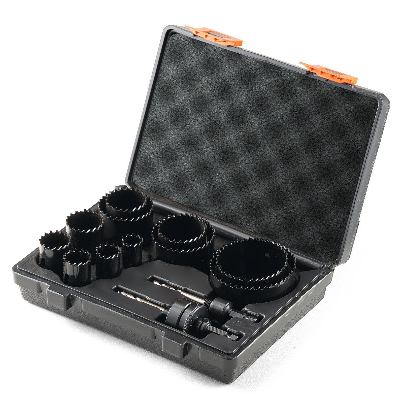 VEVOR Hole Saw Kit, 11 PCS Saw Blades, 2 Drill Bits, 1 Hex Wrench, General Purpose Size from 3/4" to 3", Bi Metal M42 Hole Saw Set with Carrying Case, Ideal for Wood Board, Plastic and Iron Plate 