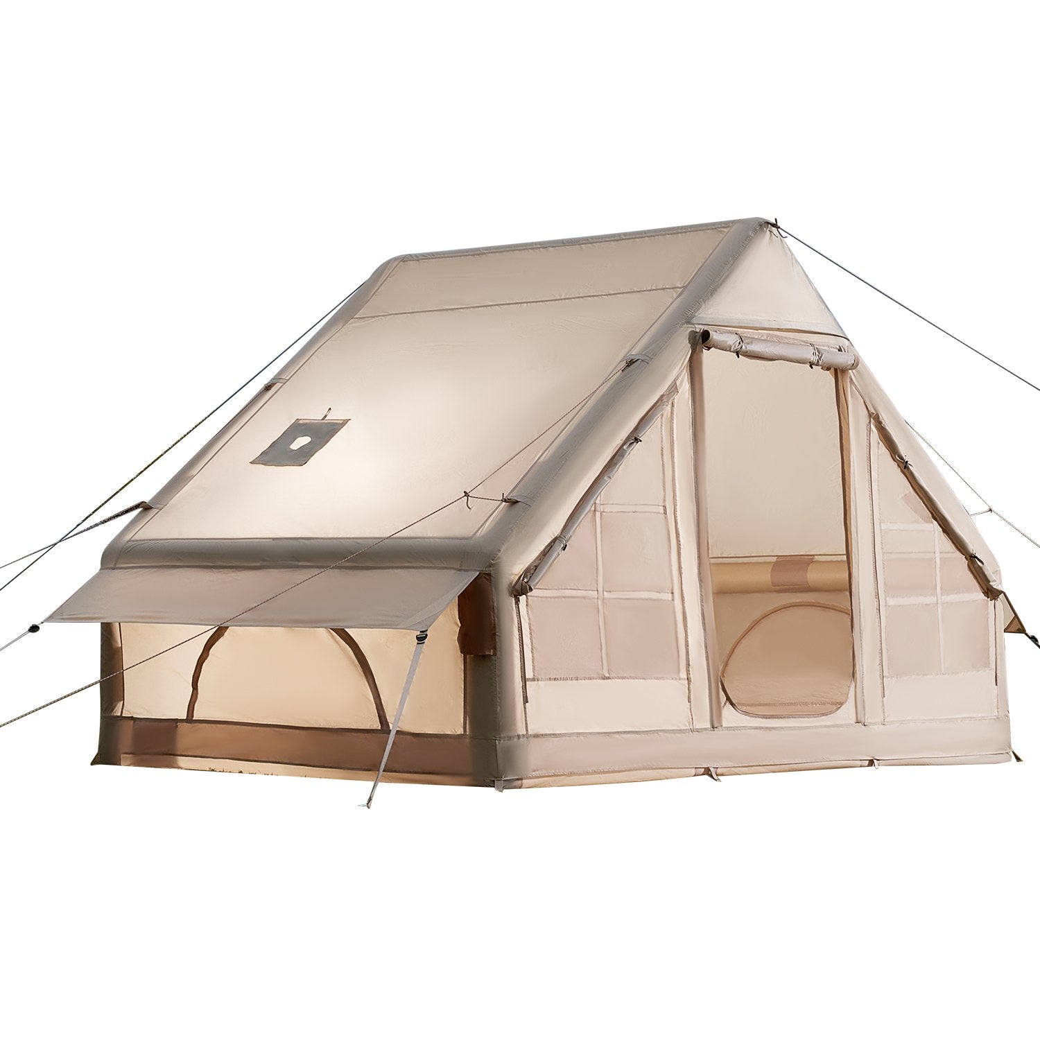 VEVOR Inflatable Tent for Camping 3-5 Person Glamping Tent with Pump Easy Set up 