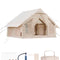 VEVOR Inflatable Tent for Camping 4-6 Person Glamping Tent with Pump Easy Set up