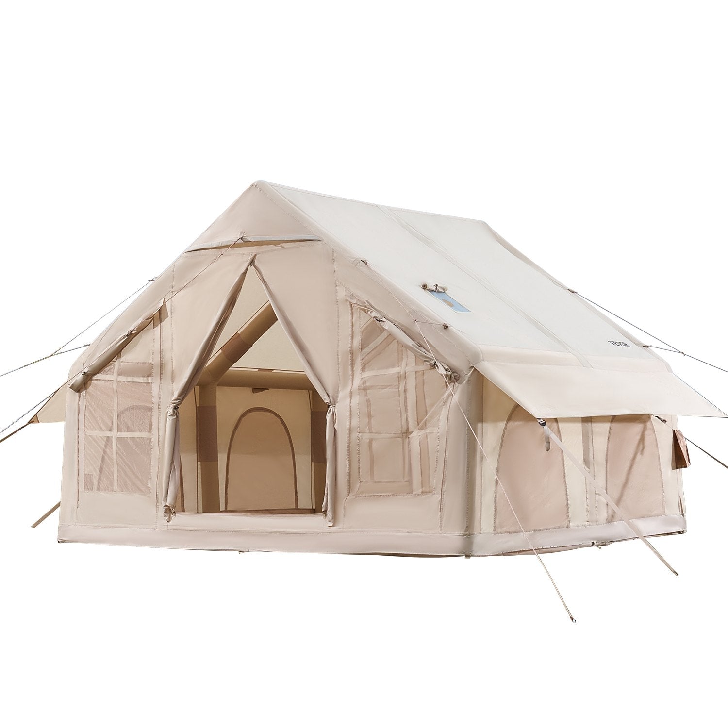 VEVOR Inflatable Tent for Camping 4-6 Person Glamping Tent with Pump Easy Set up 