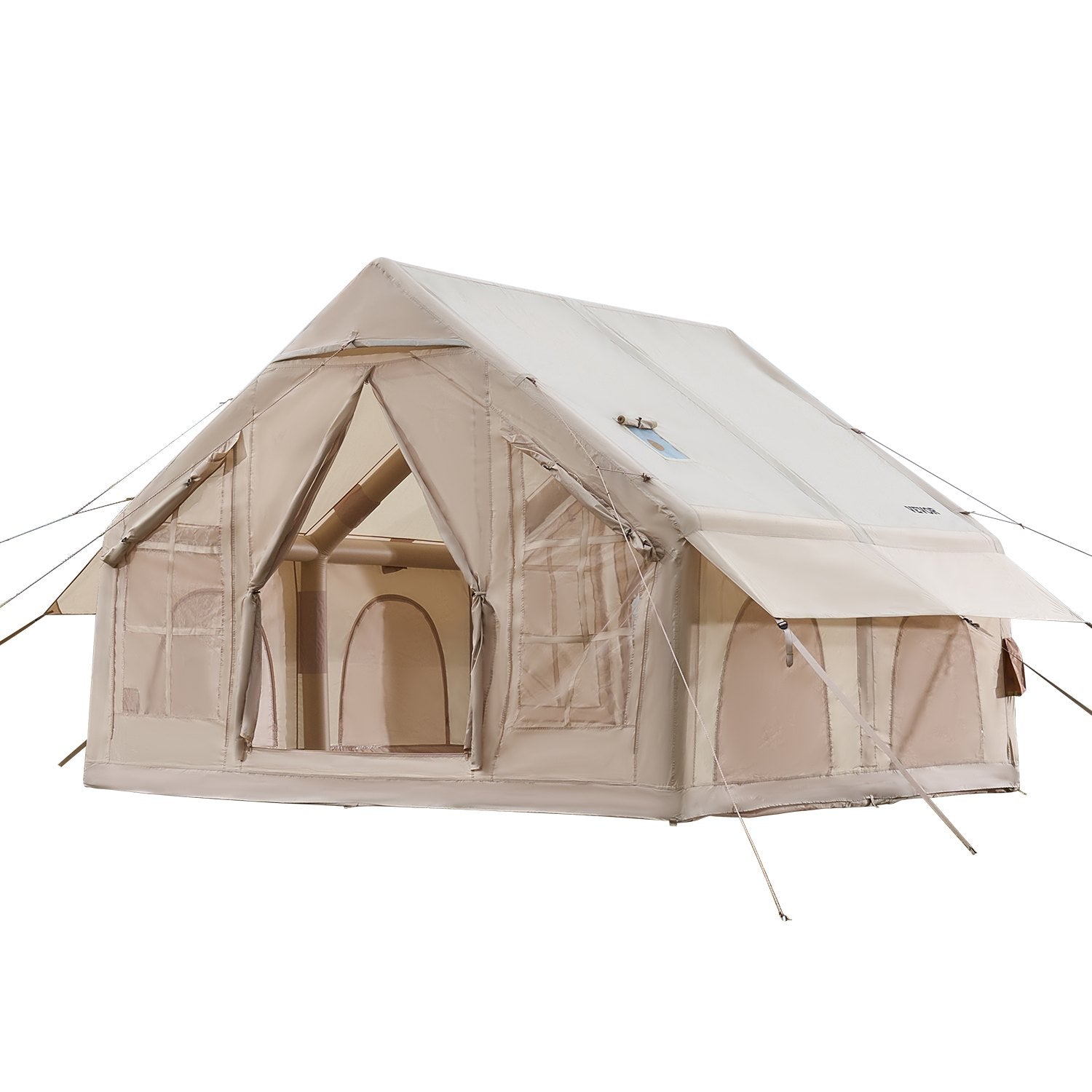 VEVOR Inflatable Tent for Camping 4-6 Person Glamping Tent with Pump Easy Set up 