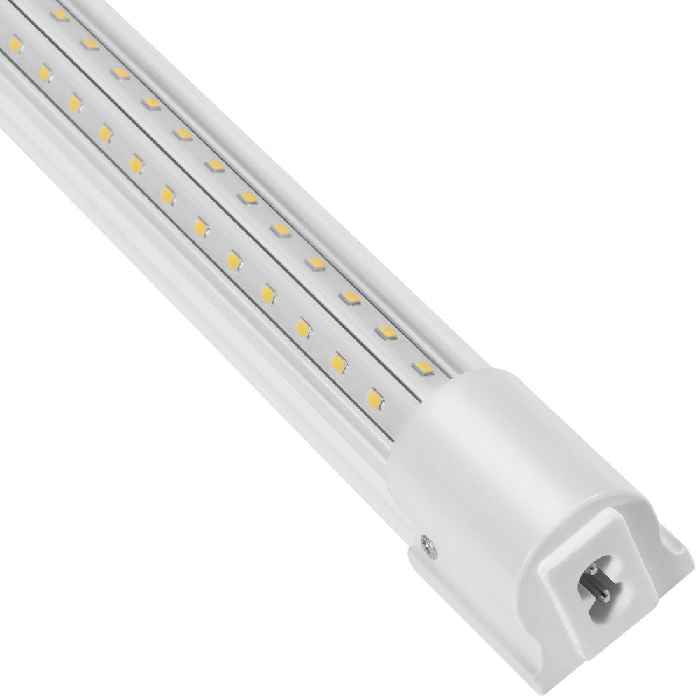 VEVOR 10 Pack LED Shop Light, 4 FT, 40W Linkable Shop Light Fixture, 6500 LM Ceiling Lights 59 in Power Cords with ON/OFF Switch 48 in Connector Cables, for Garage Warehouse Home Workkshop and Office 
