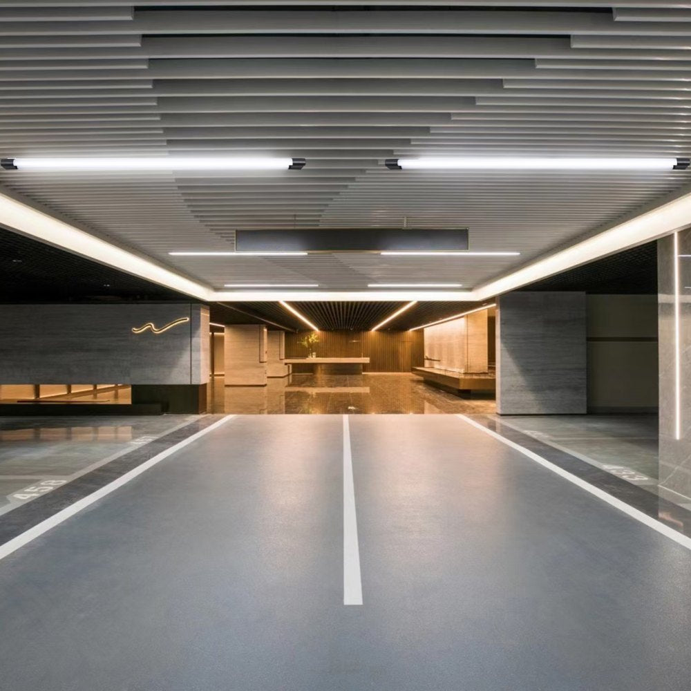 VEVOR 10 Pack LED Shop Light, 4 FT, 40W Linkable Shop Light Fixture, 4500 LM Surface & Hanging Mount Ceiling Lights 59 in Power Cords with ON/OFF Switch, for Garage Warehouse Home Workshop and Office 