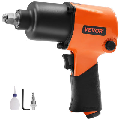 VEVOR Air Impact Wrench, 1/2" Drive Air Impact Gun Up to 880ft-lbs Nut-busting Torque, 7500RPM Lightweight Pneumatic Tool for Auto Repairs and Maintenance 