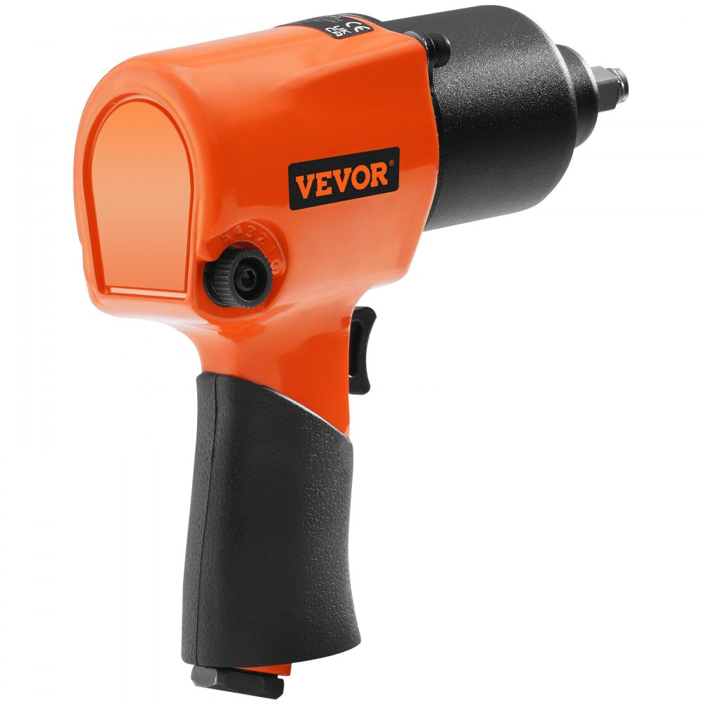 VEVOR Air Impact Wrench, 1/2" Drive Air Impact Gun Up to 880ft-lbs Nut-busting Torque, 7500RPM Lightweight Pneumatic Tool for Auto Repairs and Maintenance 