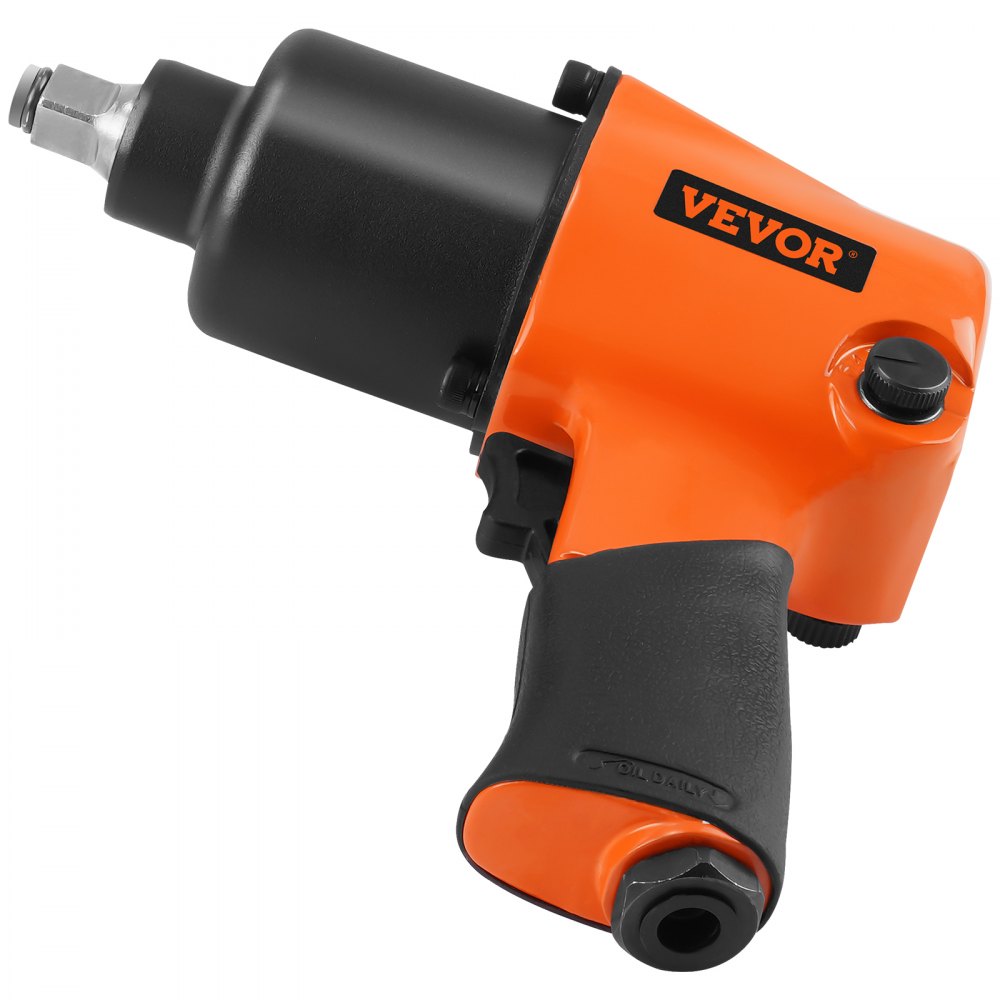 VEVOR Air Impact Wrench, 1/2" Drive Air Impact Gun Up to 880ft-lbs Nut-busting Torque, 7500RPM Lightweight Pneumatic Tool for Auto Repairs and Maintenance 
