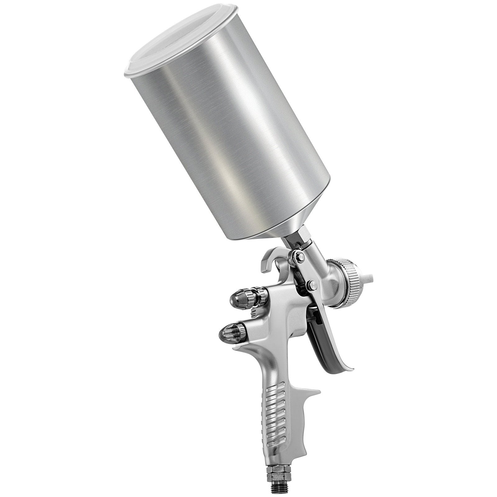 VEVOR HVLP Spray Gun, High Performance Automotive Paint Gun with 1.3/1.7mm Stainless Fluid Tip Sets, 1000cc Cup, MPS Adapter and Air Regulator for Primer, Clear & Top Coat, Touch Up 