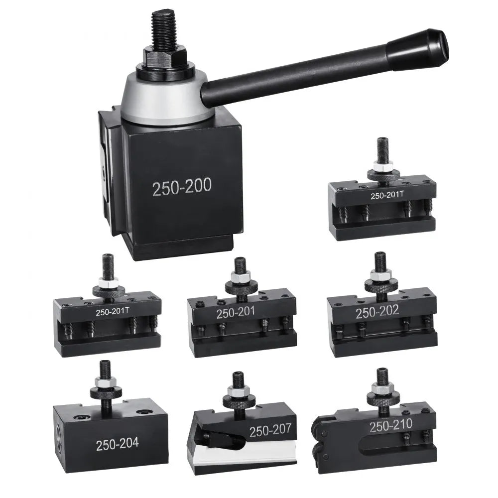 VEVOR Quick Change Tool Post Set 8 Pcs Lathe Tool Holders for 10"-15" Mini Lathe