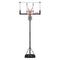 VEVOR Portable Basketball Stand, 5.25 to 10 ft Height Adjustment Basketball Hoop & Goal, Portable Basketballs Hoop with 48 inch PC Backboard & Wheels for Kids, Teens, Adults in Driveways, Pools