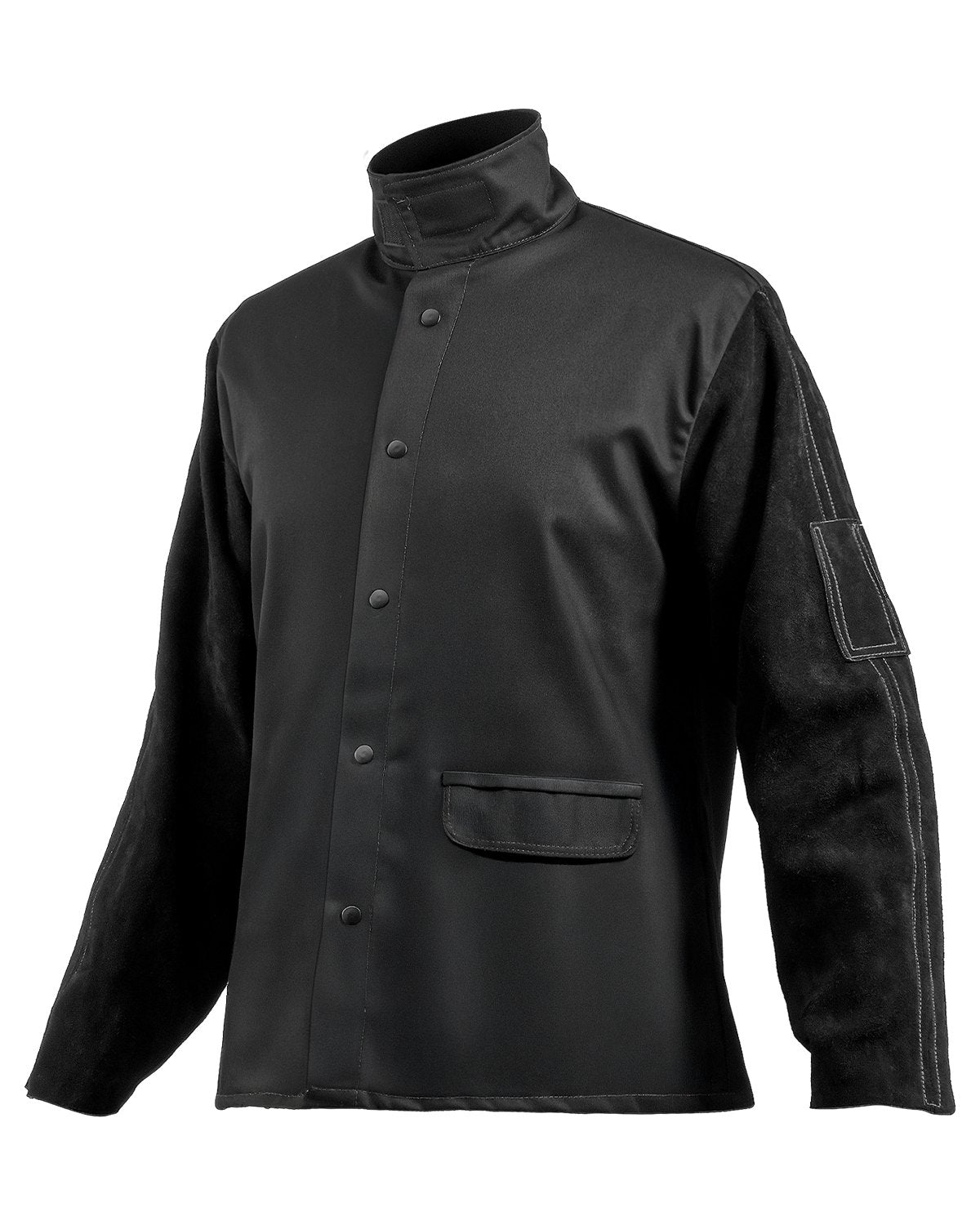 VEVOR FR Welding Jacket XXL Size Heavy Duty Cowhide Leather & 9oz FR Cotton 