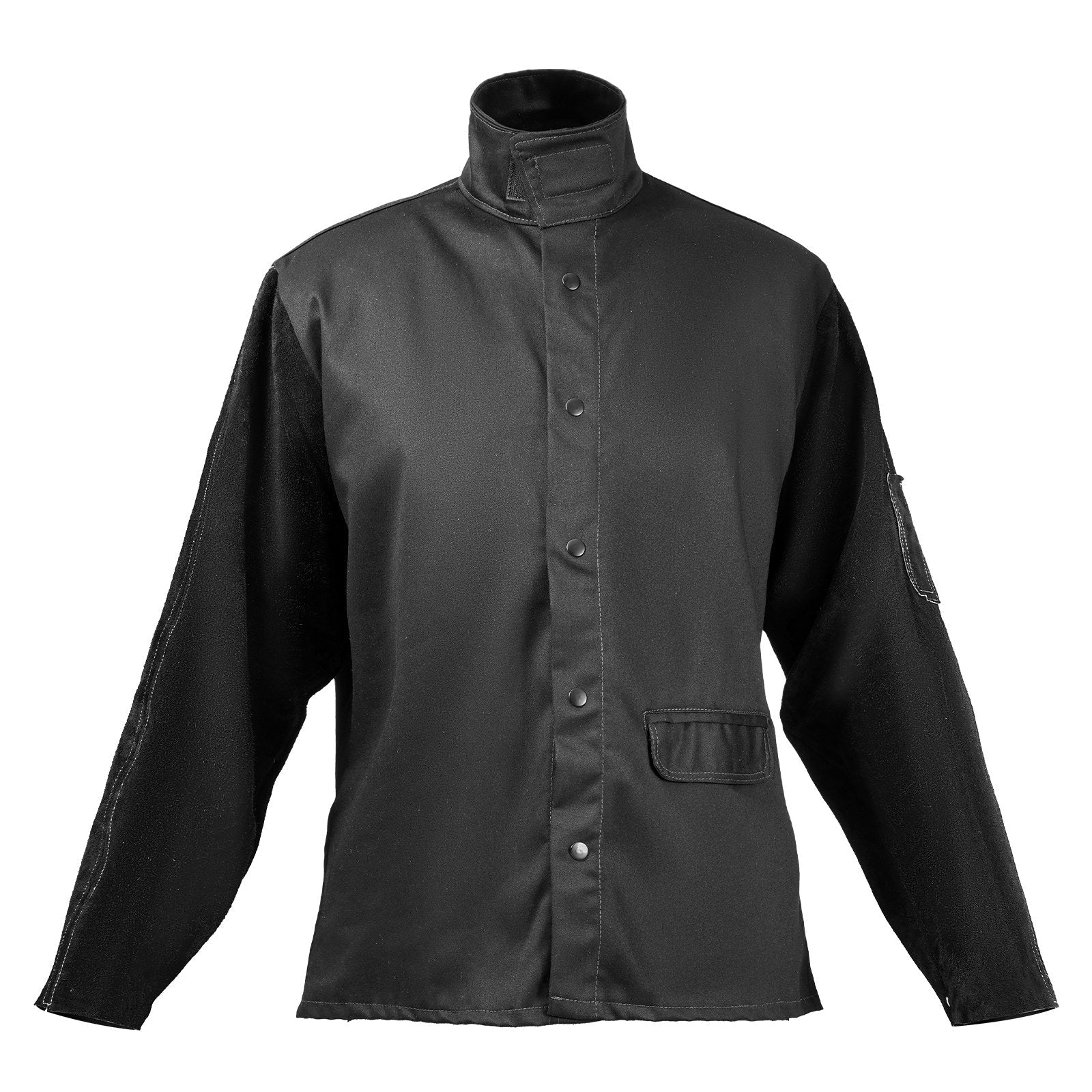 VEVOR FR Welding Jacket XXL Size Heavy Duty Cowhide Leather & 9oz FR Cotton 