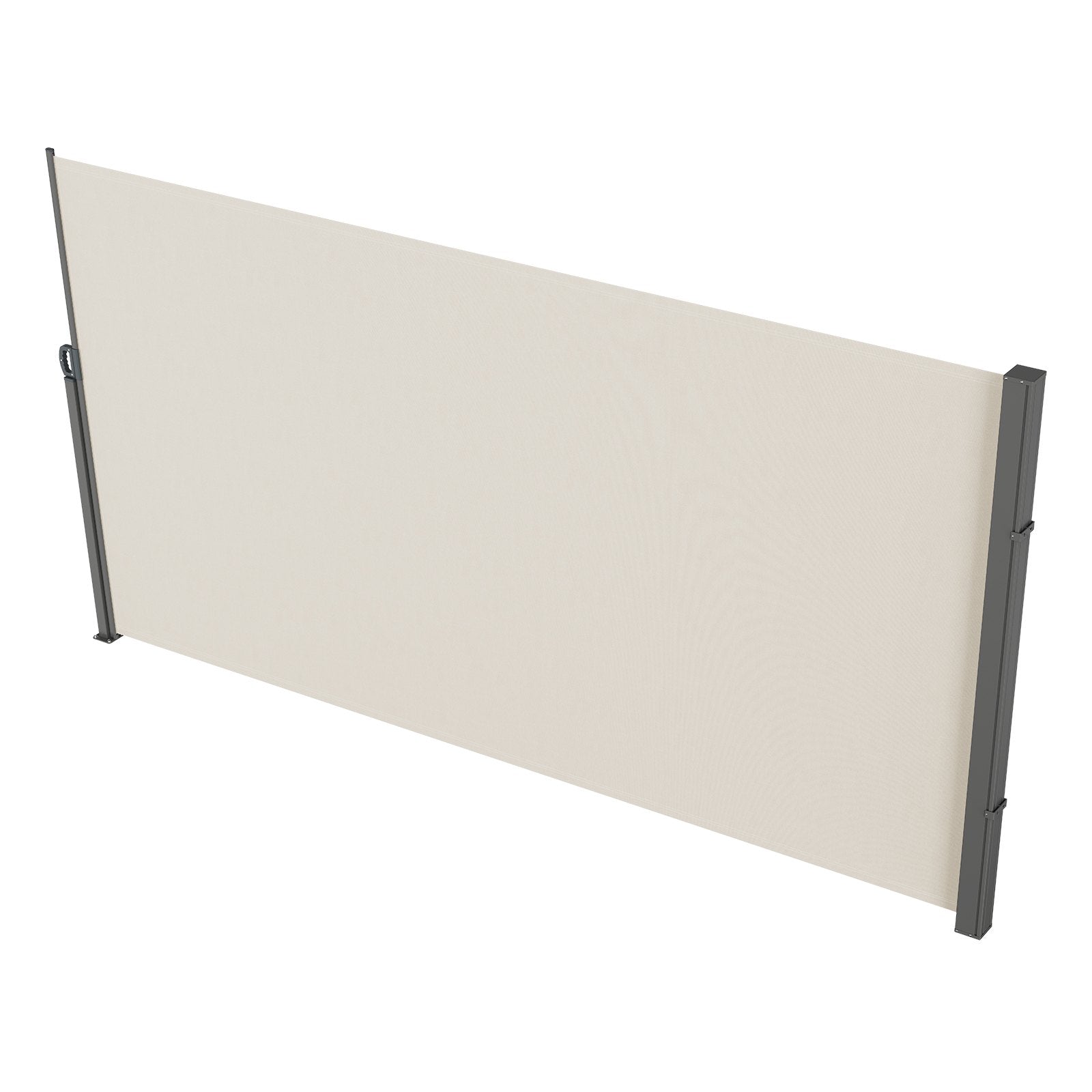 VEVOR Retractable Side Awning, 71''x 138'' Outdoor Privacy Screen, 180g Polyester Water-proof Retractable Patio Screen, UV 30+ Room Divider Wind Screen for Patio, Backyard, Balcony, Beige 
