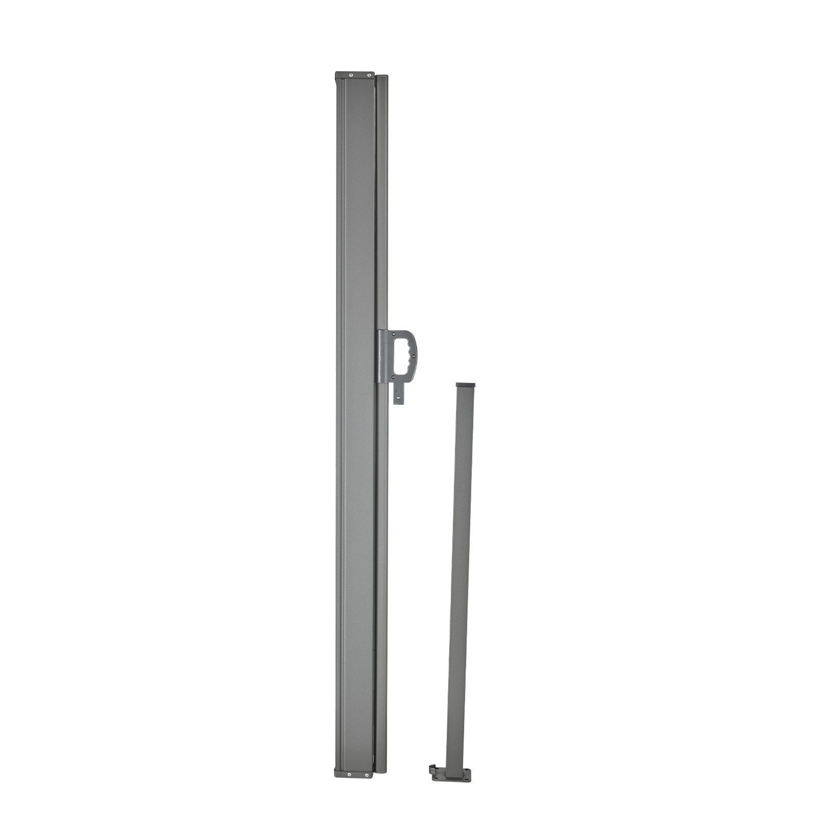 VEVOR Retractable Side Awning, 71''x 138'' Outdoor Privacy Screen, 180g Polyester Water-proof Retractable Patio Screen, UV 30+ Room Divider Wind Screen for Patio, Backyard, Balcony, Beige 