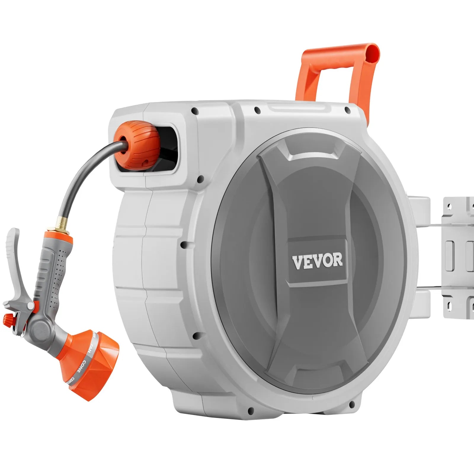 VEVOR Retractable Garden Hose Reel 5/8 in x 100 ft Wall Mounted Garden Hose Reel