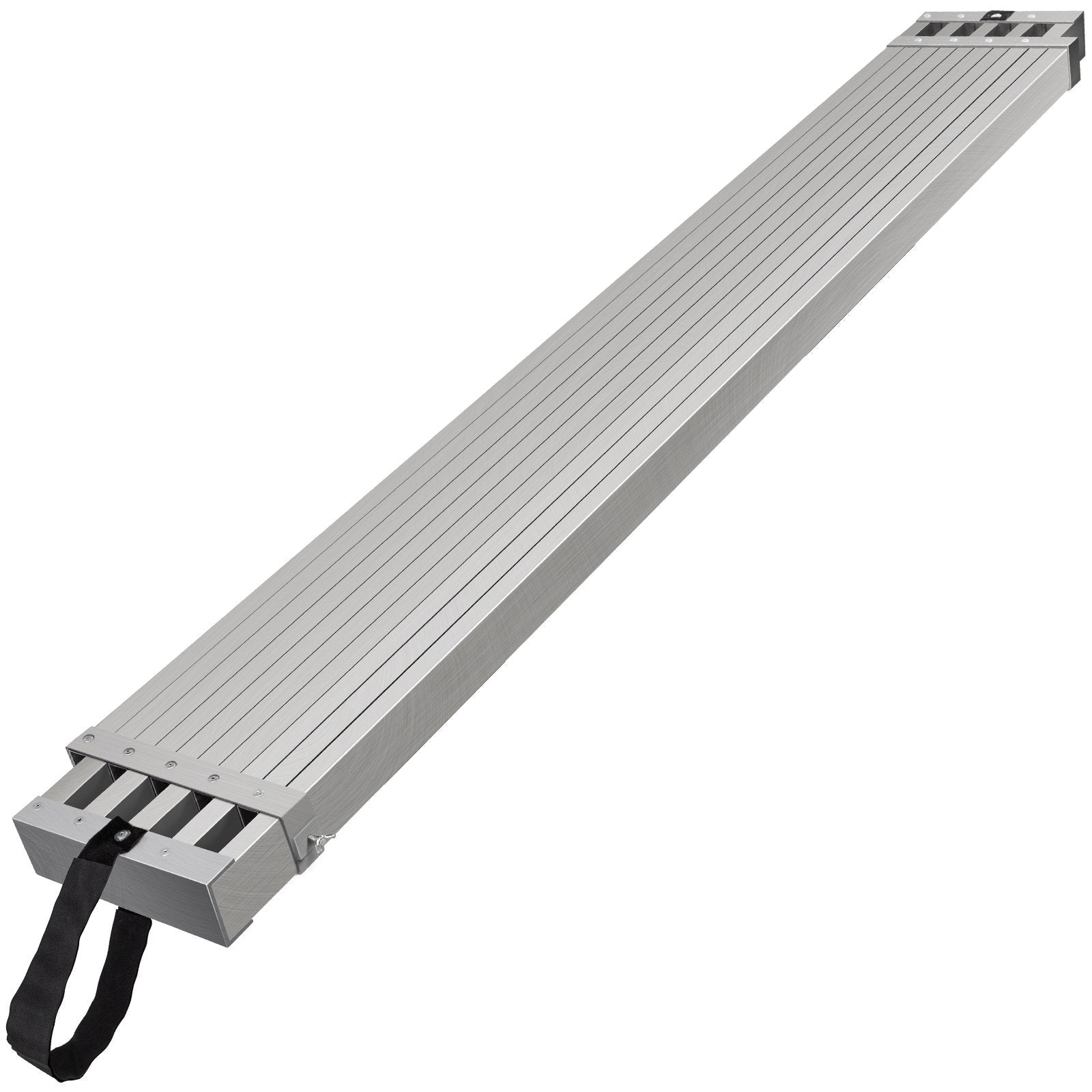 VEVOR Telescoping Aluminum Work Plank, 6-9 Feet 500lbs Capacity, 12.5 inch Width Aluminum Scaffold Plank,Extension Staging Plank with Skid-Proof Platform Scaffold Ladder Accessory 