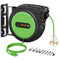 75FT Retractable Extension Cord Reel – 14/3 AWG Heavy-Duty Power Cord with 180° Swivel Mount