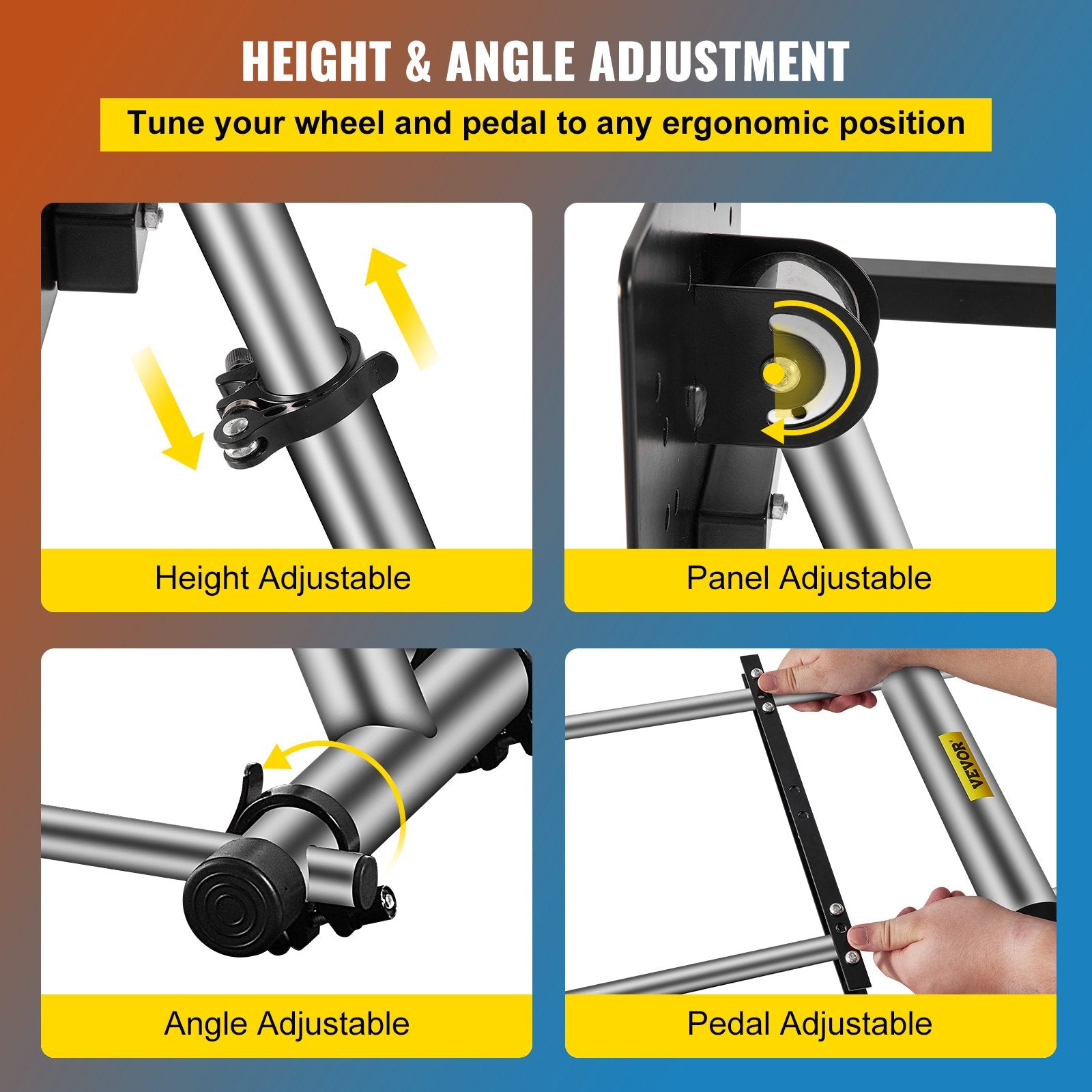 VEVOR G29 G920 Racing Steering Wheel Stand,fit for Logitech G27/G25/G29, Thrustmaster T80 T150 TX F430 Gaming Wheel Stand, Wheel Pedals NOT Included 