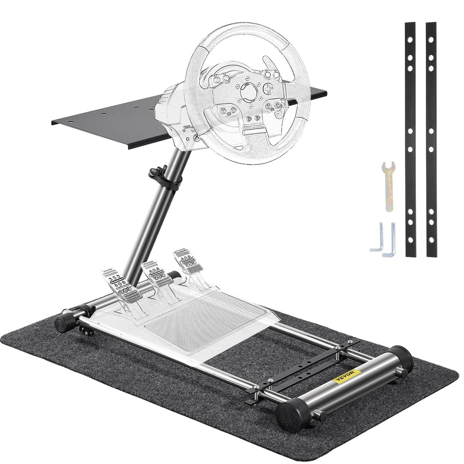 VEVOR G29 G920 Racing Steering Wheel Stand,fit for Logitech G27/G25/G29, Thrustmaster T80 T150 TX F430 Gaming Wheel Stand, Wheel Pedals NOT Included 
