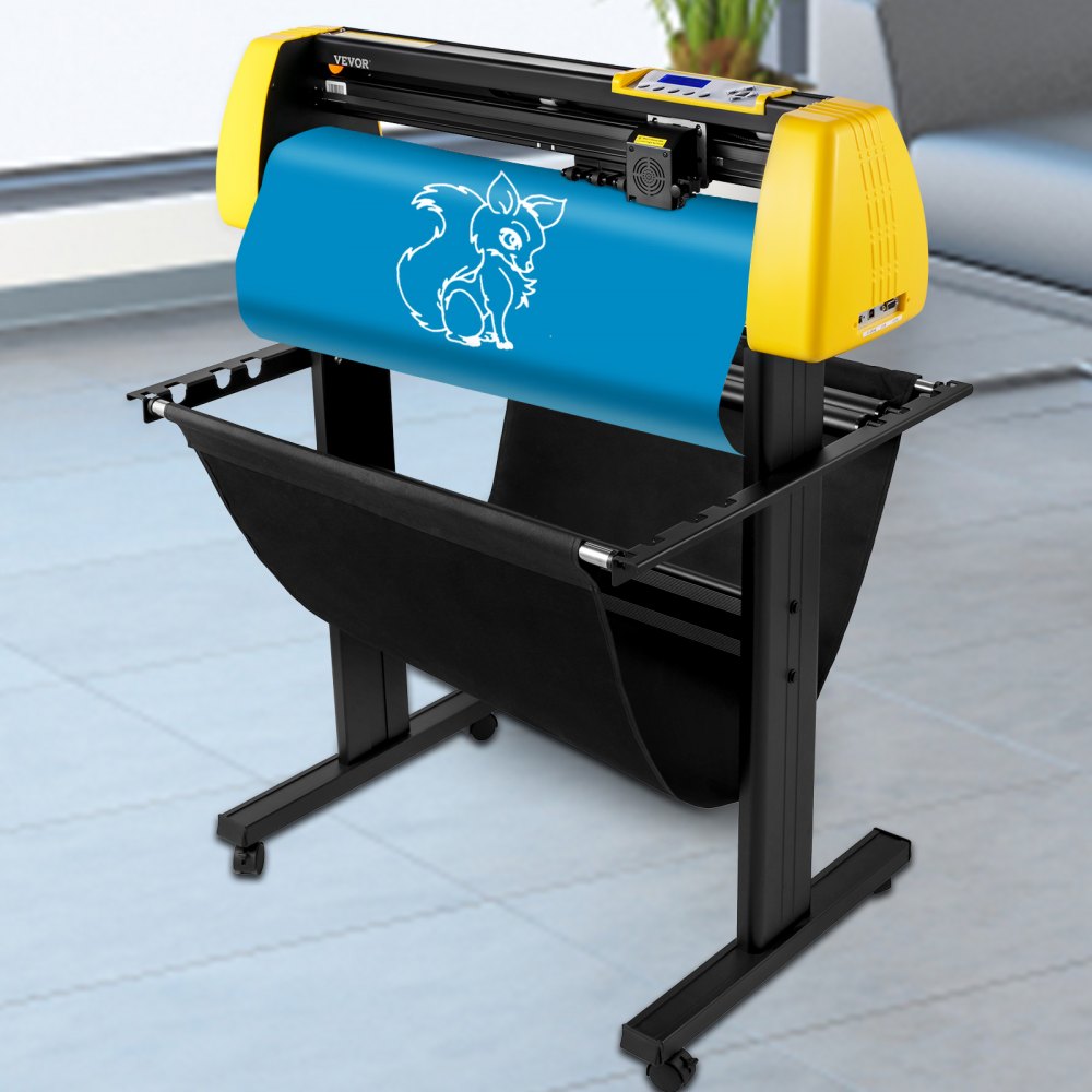 VEVOR 34" Vinyl Cutter/Plotter Sign Cutting Machine Software 3 Blades LCD Screen 